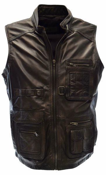 Zimmert Leather Lederweste Julius Schwarz, weiches günstig online kaufen