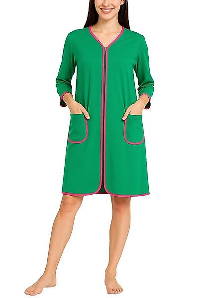 Aquarti Damenbademantel Damen Bademantel Morgenmantel Reißverschluss Hausma günstig online kaufen