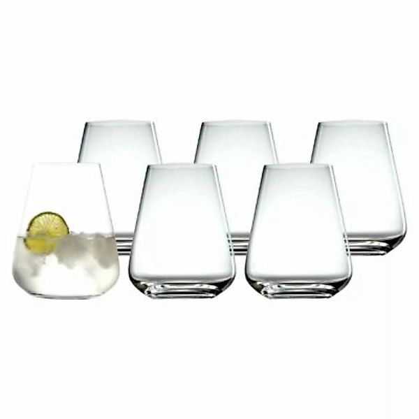 Q1 Wasserbecher mundgeblasen 6er Set Trinkgläser transparent günstig online kaufen