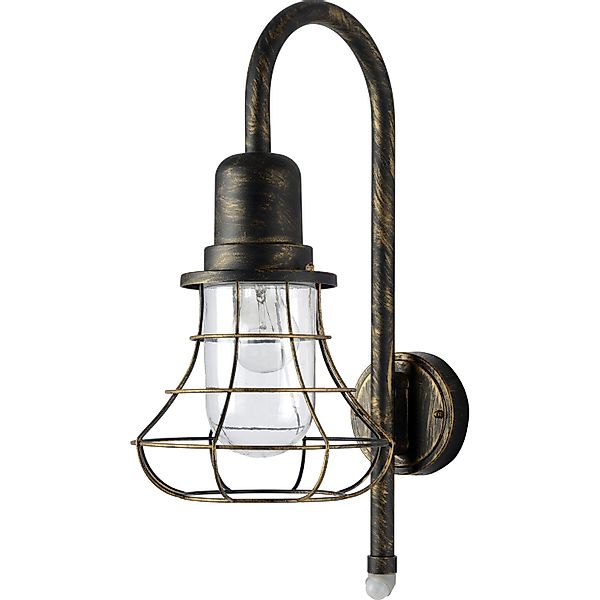 LUTEC Außen-Wandleuchte "BIRD" E27 1 Stk. Bewegungsmelder günstig online kaufen