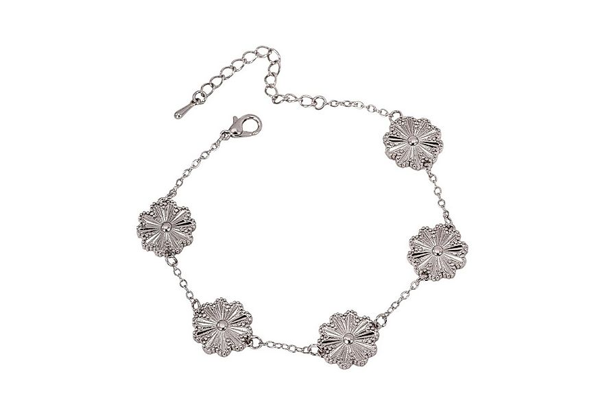 KARMA Armband Damen Blumen Legierung Silber oder Gold modern (silberfarben günstig online kaufen