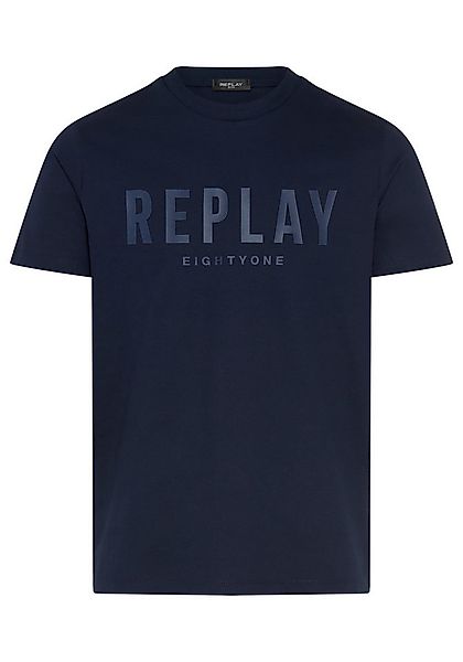 Replay T-Shirt Baumwoll-Qualität, Logoschriftzug günstig online kaufen