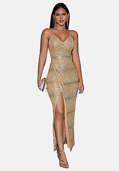 Moda Minx Jerseykleid Grace Long Dress mit stilvollem Beinschlitz günstig online kaufen