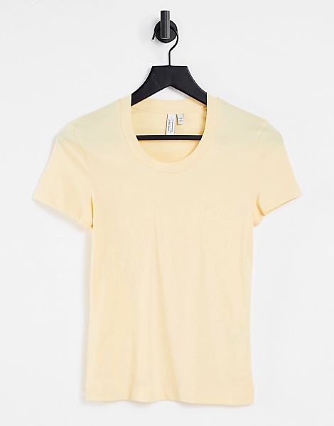 & Other Stories – T-Shirt in Gelb günstig online kaufen
