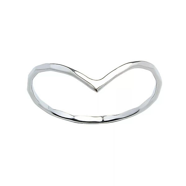 Strukturierter Ring Mit Dreieck - 925er Sterling Silber günstig online kaufen