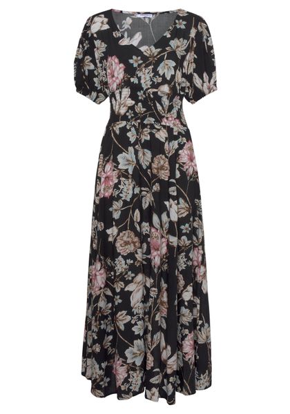 LASCANA Maxikleid mit Blumendruck und leichten günstig online kaufen