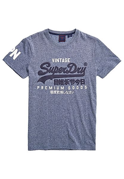 Superdry Herren T-Shirt VL TEE MW Tois Blue Heather Blau günstig online kaufen