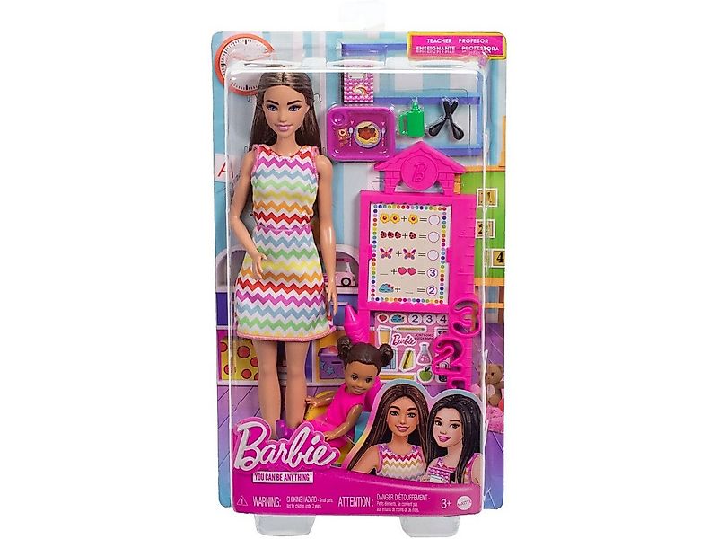 Mattel® Anziehpuppe Mattel JCR76 - Barbie Nurturing Playset: Lehrerin günstig online kaufen