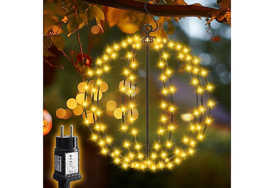 Salcar LED Kugelleuchte LED Weihnachtsdeko Lichterkette Außen 30cm 120 LED günstig online kaufen
