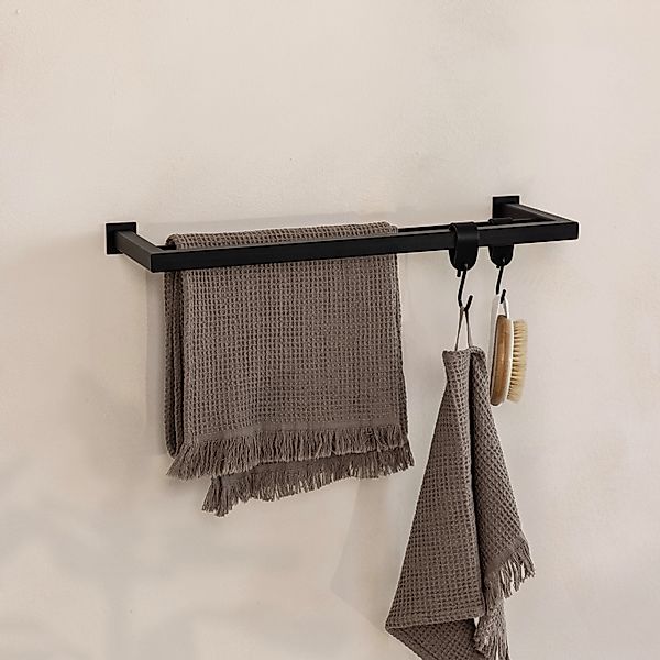 Metallbude Doppelhandtuchhalter STENNI, ohne sichtbare Verschraubungen, günstig online kaufen