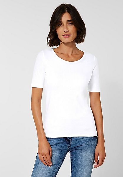 CECIL T-Shirt Style Lena mit klassischem Rundhalsausschnitt günstig online kaufen