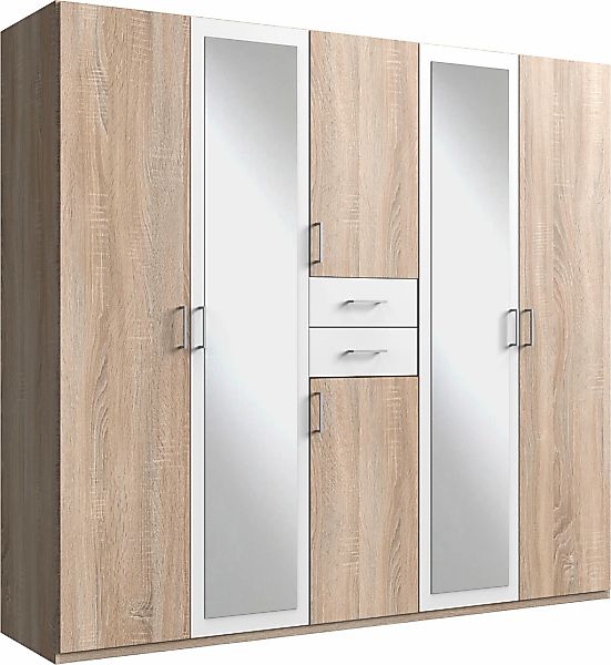 Wimex Kleiderschrank "Diver Drehtürenschrank mit Spiegel, Schubladen, 225 o günstig online kaufen