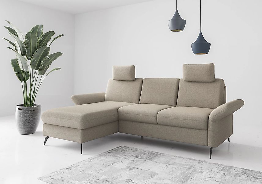 Home affaire Ecksofa "Rochelle", optional: Armteilverstellung, klappbar, Be günstig online kaufen