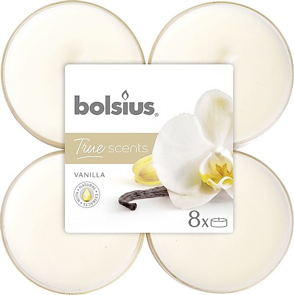 Bolsius Teelicht Bolsius Duftteelichter Maxi Vanille, günstig online kaufen