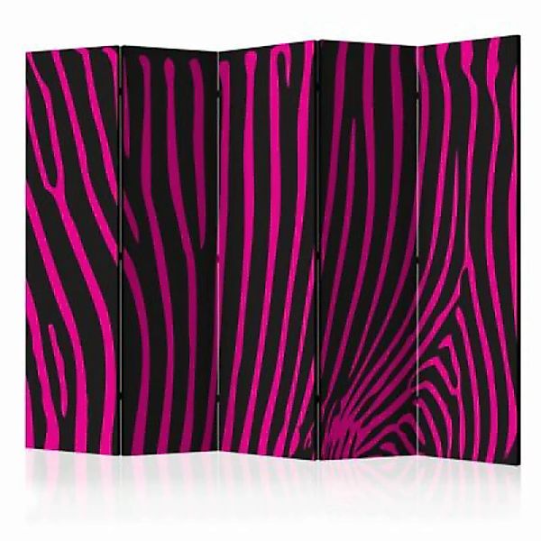 artgeist Paravent Zebra pattern (violet) II [Room Dividers] mehrfarbig Gr. günstig online kaufen