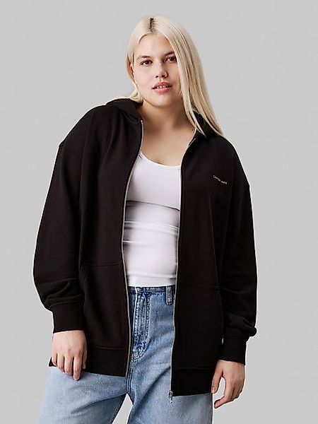 Calvin Klein Jeans Plus Sweatshirt PLUS DIFFUSED CK ZIP-THROUGH in Großen G günstig online kaufen