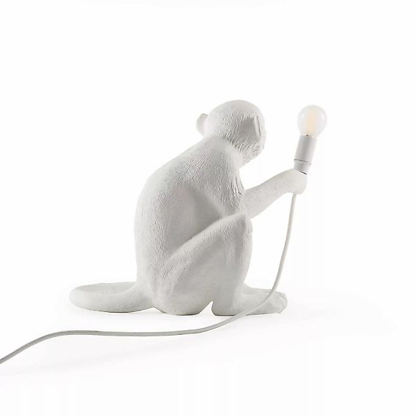 SELETTI Monkey Lamp LED-Dekolampe, weiß, sitzend günstig online kaufen