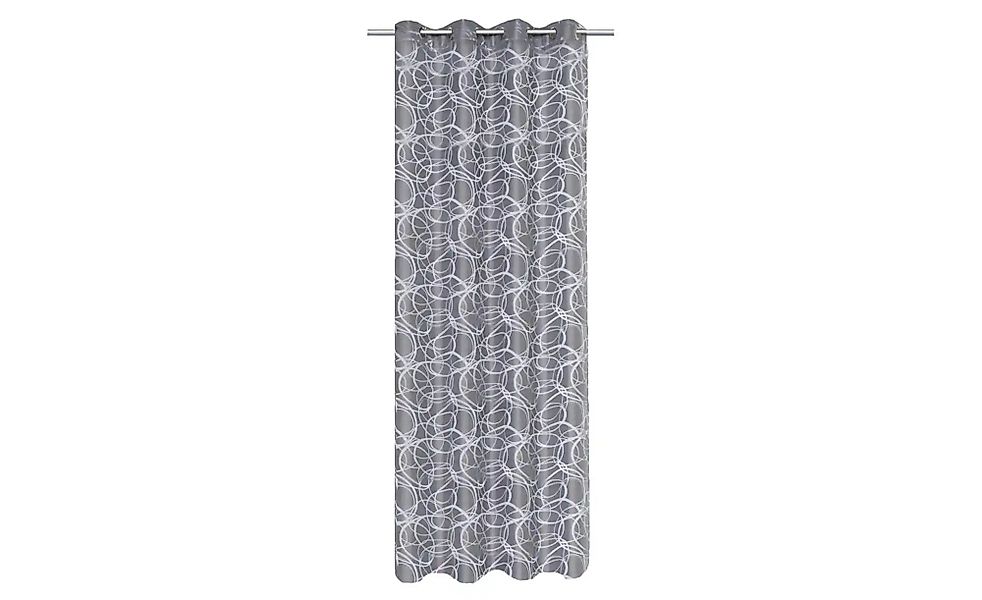 HOME Wohnideen Ösenschal   ¦ grau ¦ Maße (cm): B: 140 H: 245 Gardinen & Rol günstig online kaufen