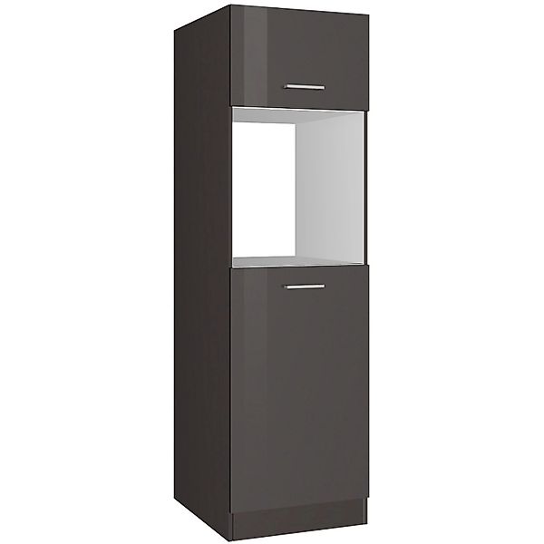 Held Möbel Küchen-OfenKüchen-Umbauschrank Mailand 60cm Hochglanz Graphit/Gr günstig online kaufen