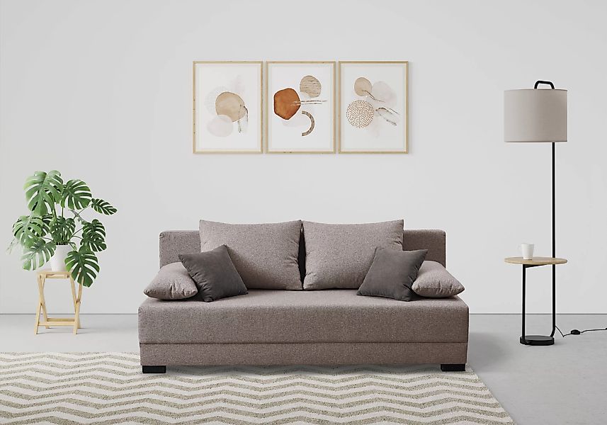 INOSIGN Schlafsofa "Sierra, 198 cm, mit Bettfunktion (150/198 cm) und Bettk günstig online kaufen