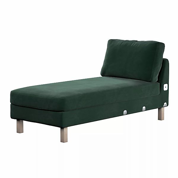 Bezug für Karlstad Recamiere Zustellsofa, kurz, dunkelgrün, Bezug für Karls günstig online kaufen