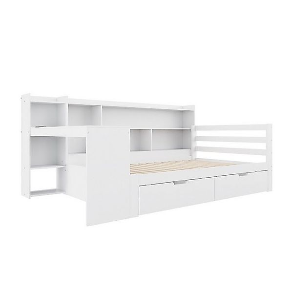 STILVORA Schlafsofa Daybett 90×200 cm Jugendbett mit Steckdose & Schubladen günstig online kaufen