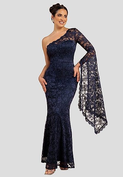 Goddiva Maxikleid One Shoulder Scalloped Neck Maxi Dress langes Kleid günstig online kaufen