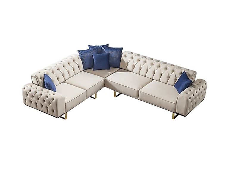 Villa Möbel Ecksofa Lily, Set, mit Relax-/Bettfunktion durch umklappbare Rü günstig online kaufen