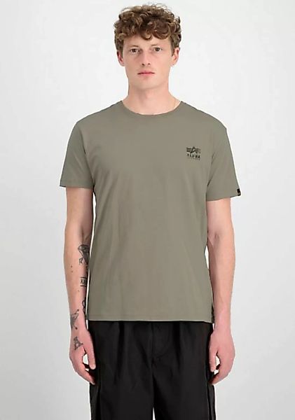 Alpha Industries Rundhalsshirt "Camo Logo Puff Print BP T" günstig online kaufen