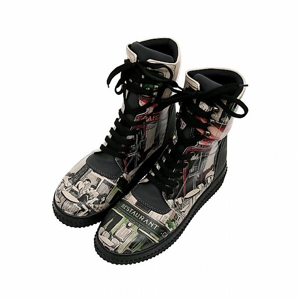 DOGO Schnürboots "Future High Top Boots La Vie Parisienne Damen Stiefelette günstig online kaufen