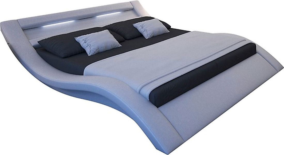 SalesFever Polsterbett »Komfortables Kunstlederbett für erholsamen Schlaf« günstig online kaufen