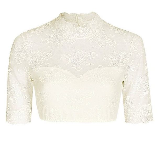 Nina Von C. Dirndlbluse Nina von C. Dirndl-Bluse, halbarm (44 Champagner) günstig online kaufen