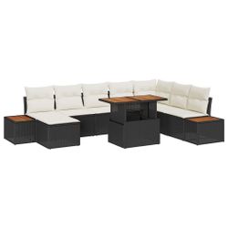 vidaXL Gartenlounge-Set Garten-Sofa-Set mit Speicher 9 günstig online kaufen