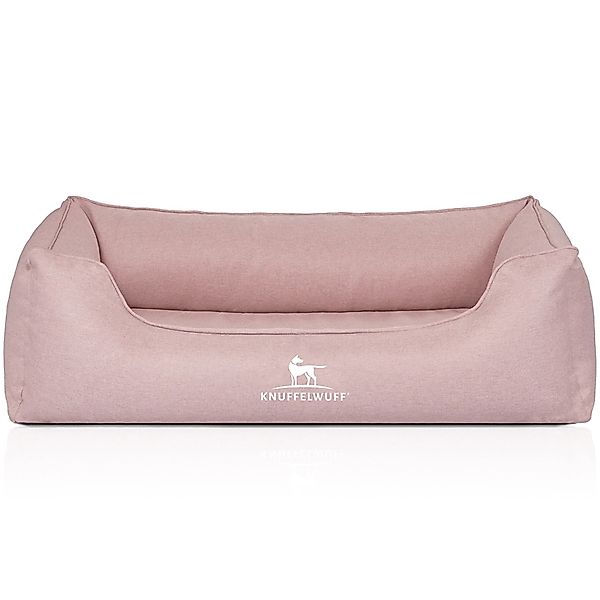 Knuffelwuff Hundebett Luisa Orthopädisch Velours M-L 85 x 63cm Rosa günstig online kaufen