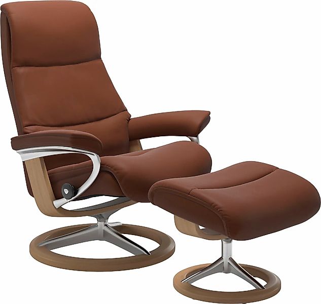 Stressless Relaxsessel "View" Set, Relaxsessel mit Hocker, mit Signature Ba günstig online kaufen