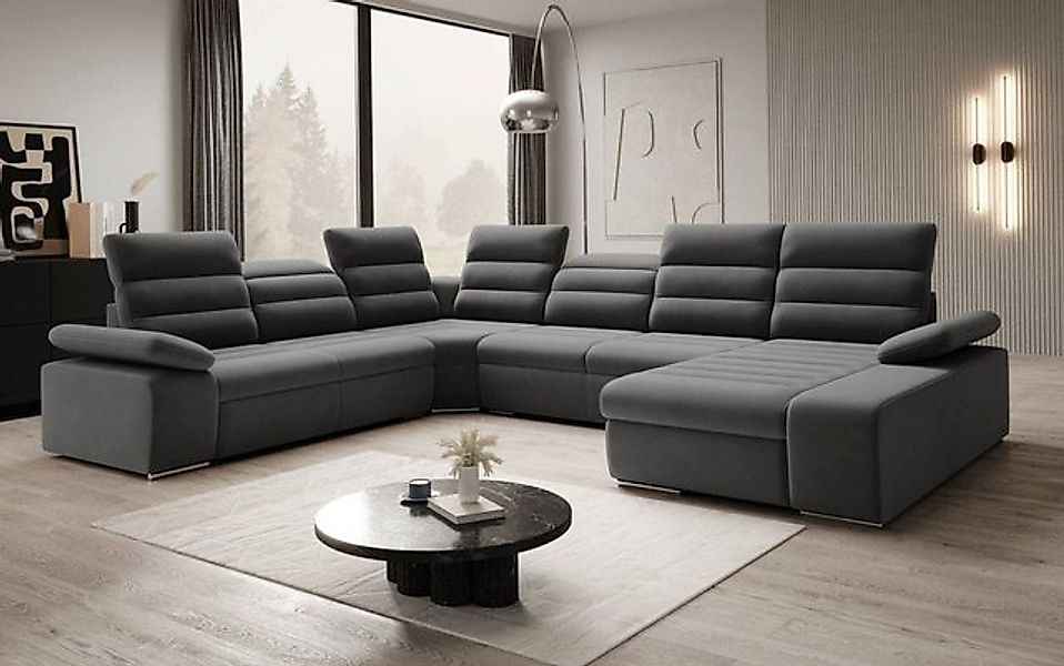 Luxusbetten24 Schlafsofa Designer Sofa Kreta, mit Schlaf - und Klappfunktio günstig online kaufen