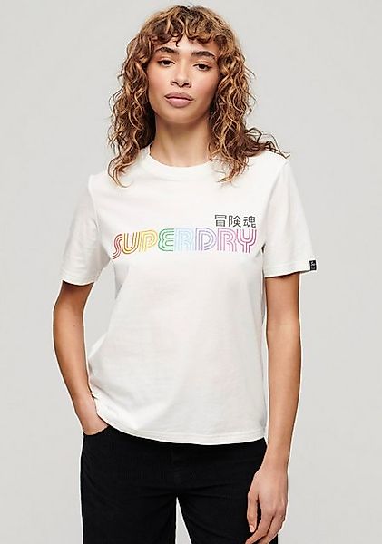 Superdry Kurzarmshirt "RAINBOW LOGO RELAXED T SHIRT" günstig online kaufen