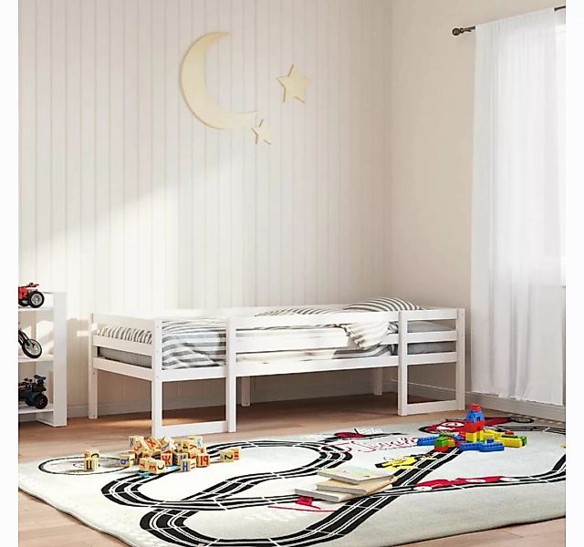 vidaXL Bett Kinderbett Weiß 75x190 cm Massivholz Kiefer günstig online kaufen