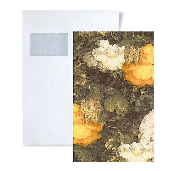 PROFHOME 1 MUSTERSTÜCK S-369211-GU DIN A4 MUSTER der Floral Tapete günstig online kaufen