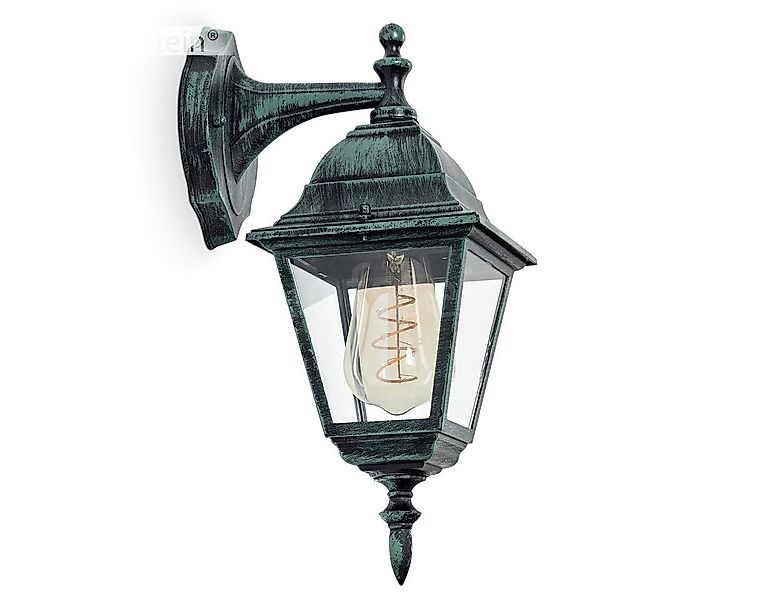 hofstein Außen-Wandleuchte Wandlampe in antikem Look aus Metall/Glas in Sch günstig online kaufen