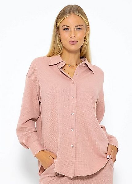 SASSYCLASSY Longbluse Oversize Musselin Bluse Damen Langarm Elegant Hemdblu günstig online kaufen