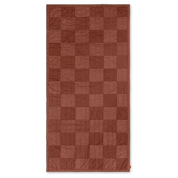 Kinderdecke Duo Quilted textil rot / 90 x 187 cm - Gesteppt - Ferm Living - günstig online kaufen
