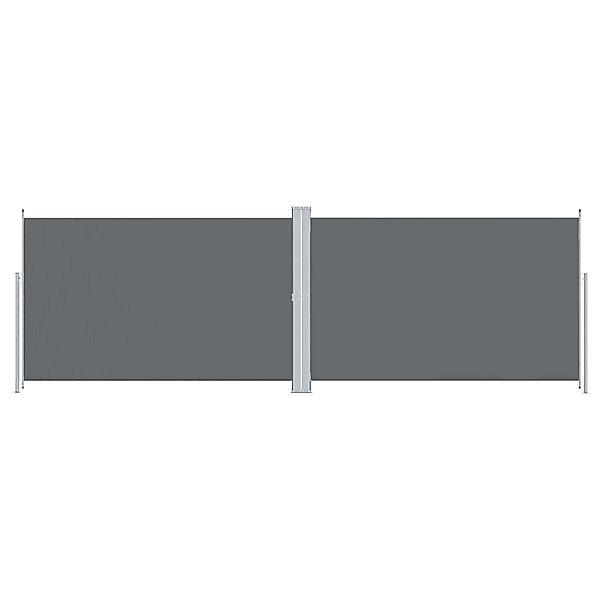 furnicato Seitenmarkise Ausziehbar Anthrazit 220x600 cm günstig online kaufen