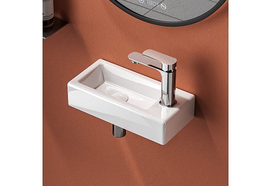 EMKE Waschbecken Hängewaschbecken, Aufsatzwaschbecken aus Keramik für Bad / günstig online kaufen