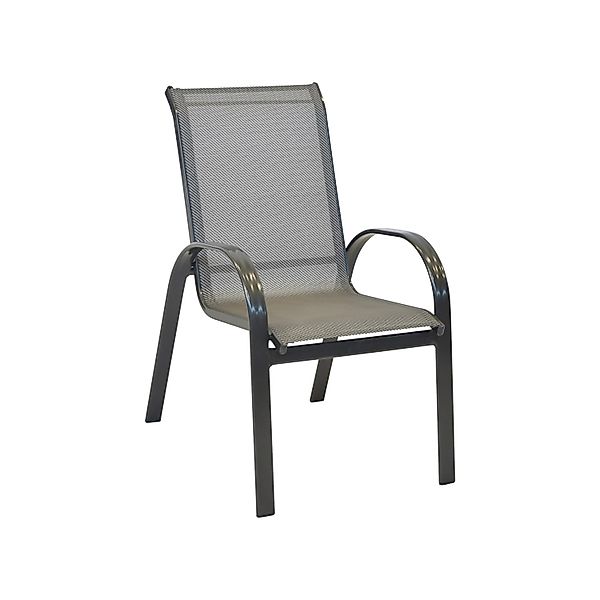 Merxx Amalfi Stapelsessel 2er-Set Graphit-Diamantbraun günstig online kaufen