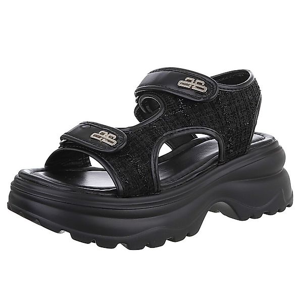 Ital-Design Modische Sandalen mit Klettverschluss und günstig online kaufen