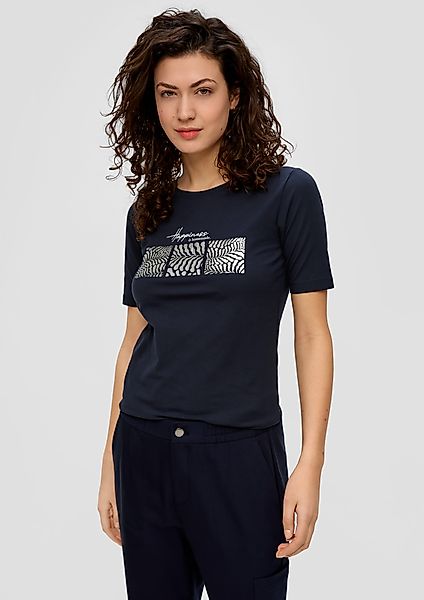 s.Oliver Kurzarmshirt T-Shirt mit Frontprint günstig online kaufen