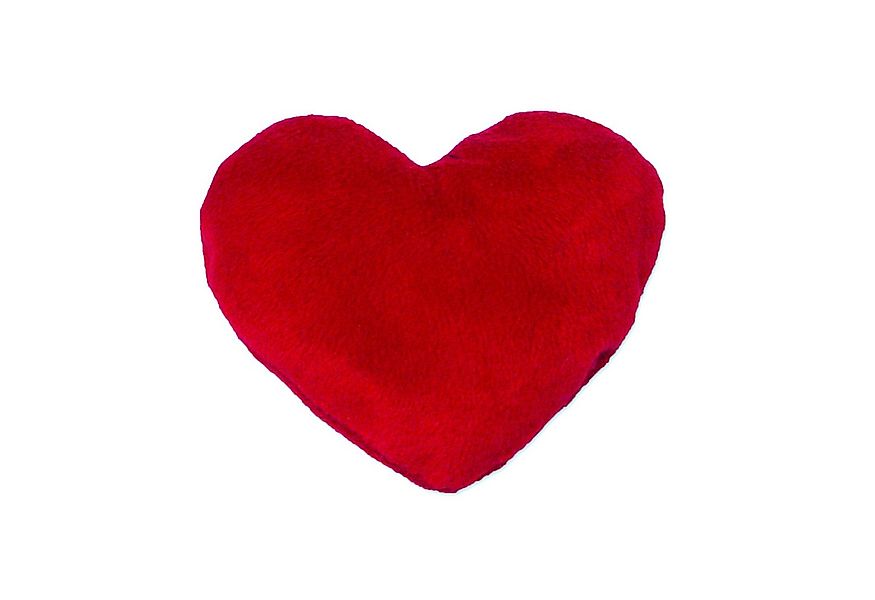 Aumüller Tierkuscheltier Katzenspielkissen Baldi-Herz aus rotem Schmuseplüs günstig online kaufen
