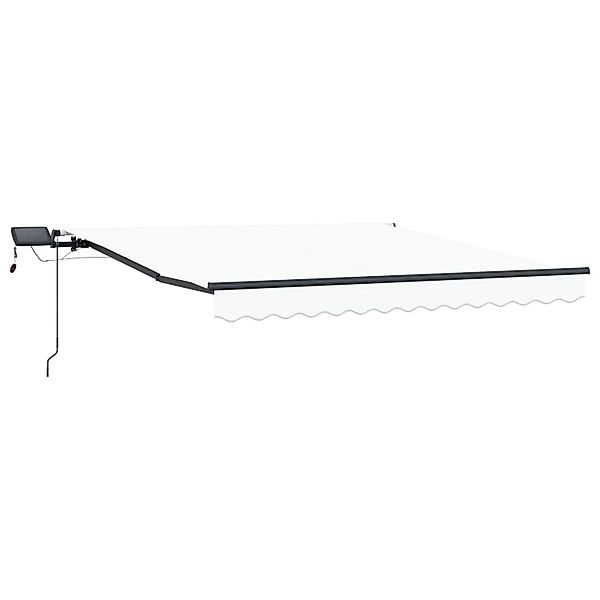 vidaXL Einziehbare Markise Weiß 350 x 250 cm Stoff 3330362 günstig online kaufen
