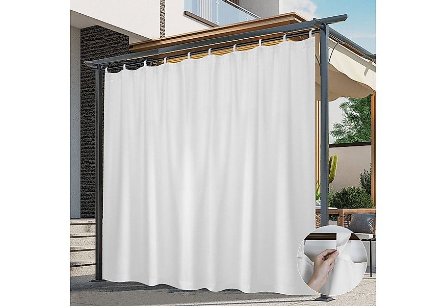 BTTO V&G Outdoorgardine Vorhänge mit Magic Tape,Balkon Vorhang,Outdoor Vorh günstig online kaufen